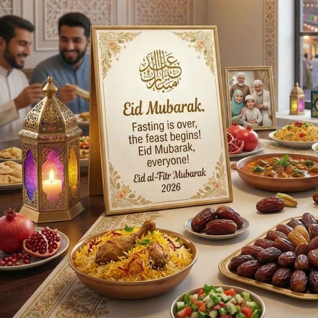 Eid Al Fitr Mubarak status 2026